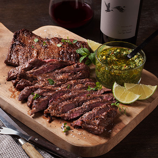 Skirt Steak with Chimichurri Sauce