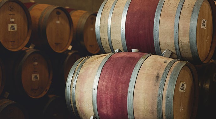 Paraduxx wine barrel cellar