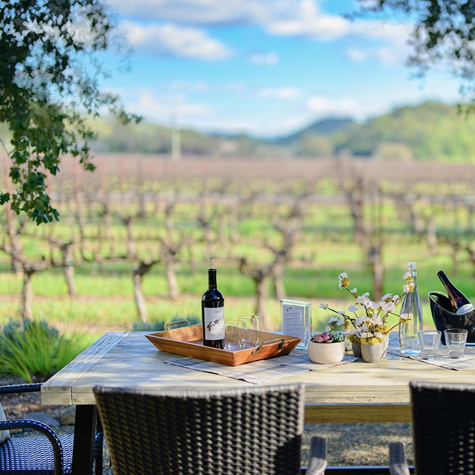 Paraduxx estate house and rector creek vineyard