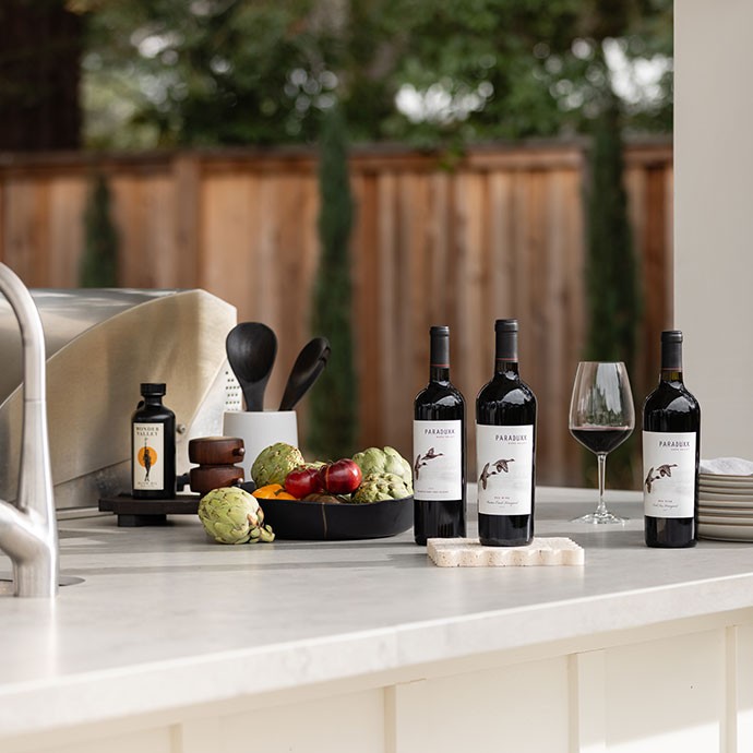 Paraduxx Wines on a table