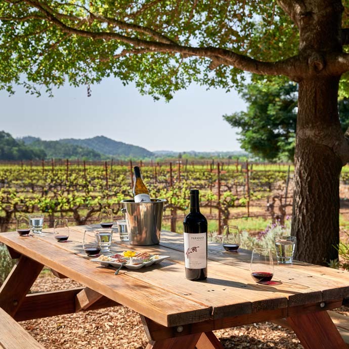 Paraduxx estate house and rector creek vineyard